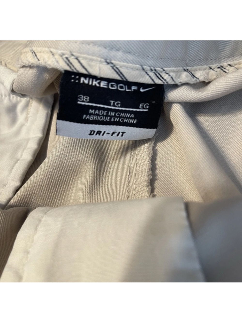 2 Pair Nike Golf Tour Performance Golf Shorts Size 38 Gray & Tan Dri-Fit Men’s - Picture 3 of 16